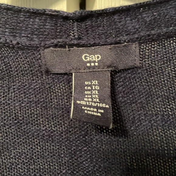 Gap factory slub cardi. Size XL. Navy blue. Smoke free home. - Picture 3 of 5